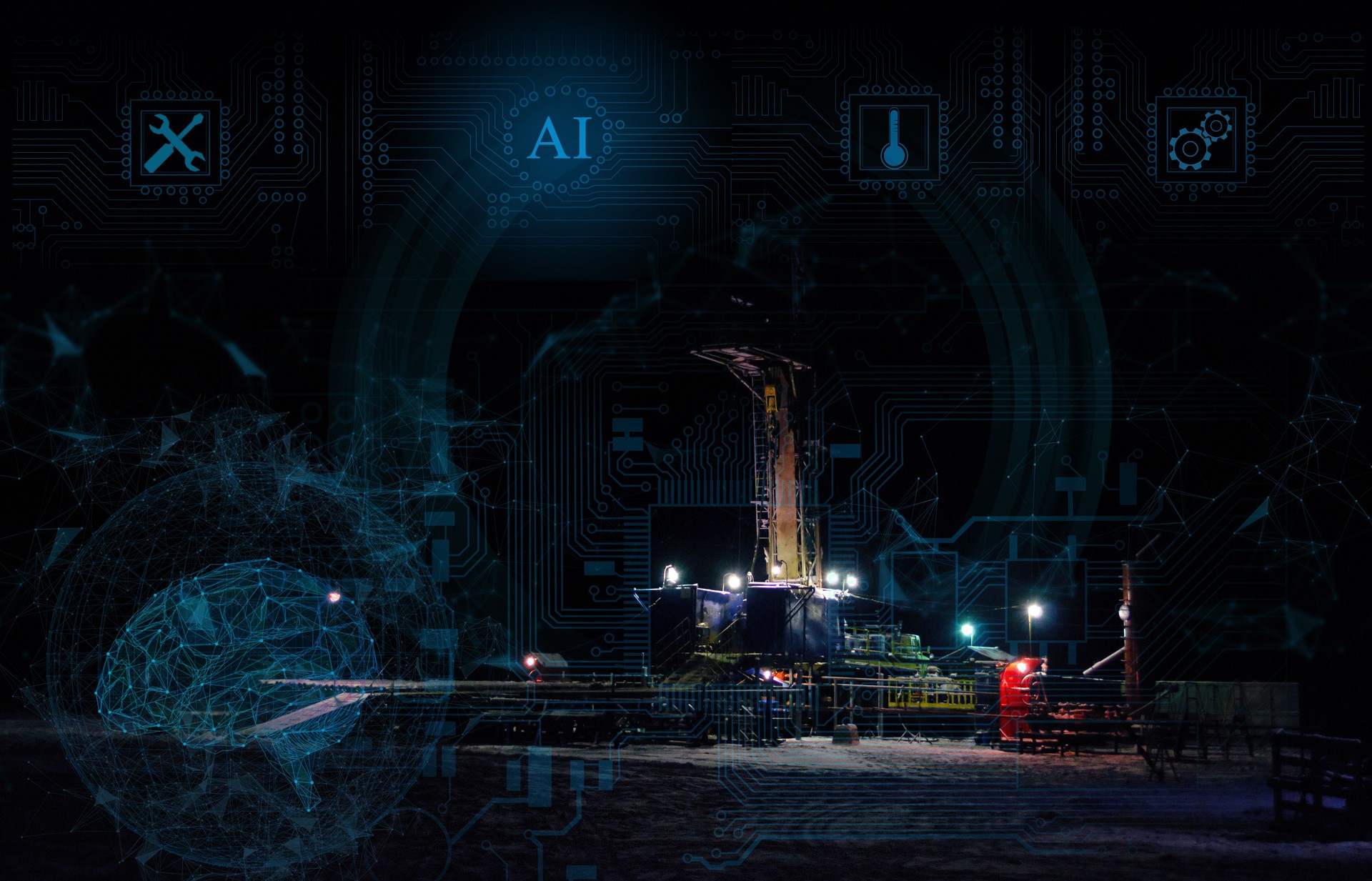 the concept of full automatic control of oil and gas well drilling using artificial intelligence, analysis and development of data on the field and identification of productive oil formations